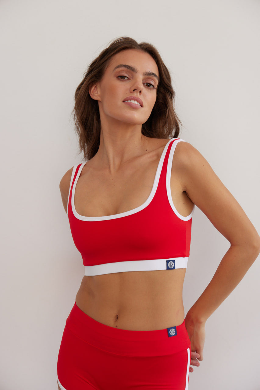 Manu Origin Red Bikini Top
