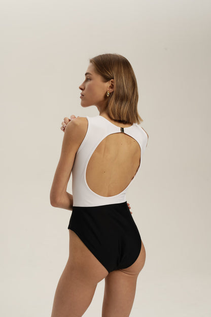 Mavericks Black &amp; White One Piece Swimsuit