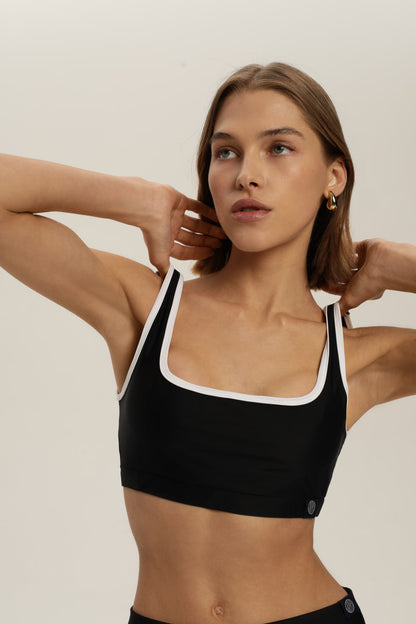 Manu Black Bikini Top