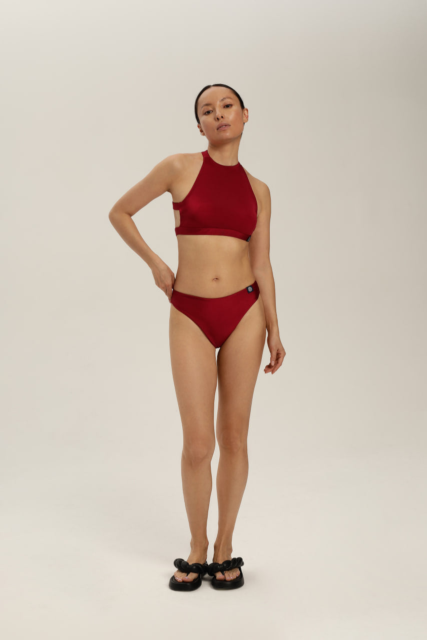 Chia Burgundy Bikini Bottoms