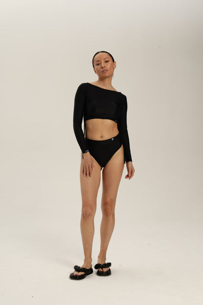 La Punta Black Bikini Bottoms