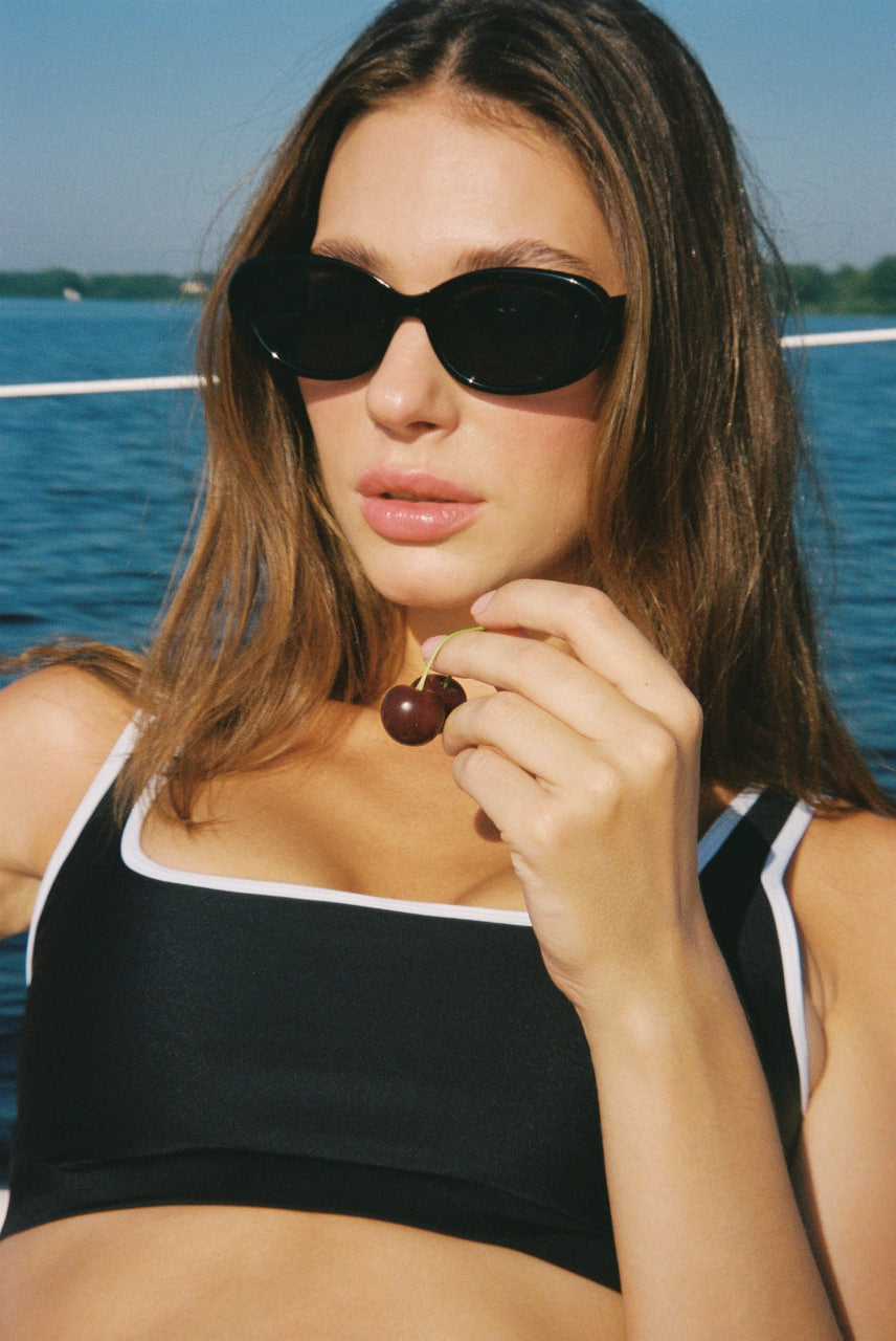 Manu Black Bikini Top