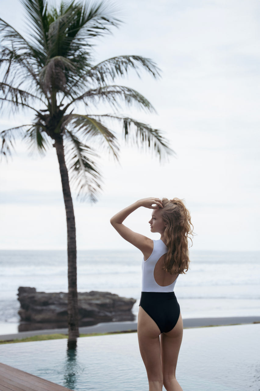 Mavericks Black &amp; White One Piece Swimsuit