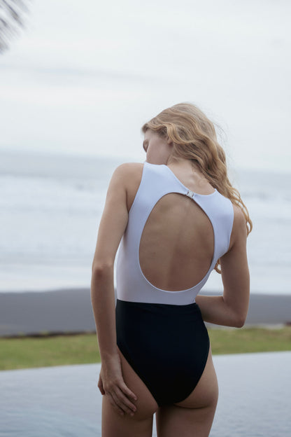 Mavericks Black &amp; White One Piece Swimsuit