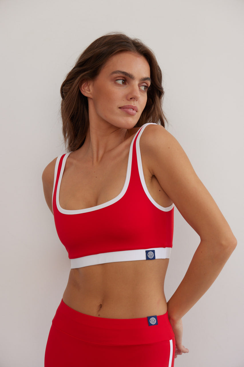Manu Origin Red Bikini Top