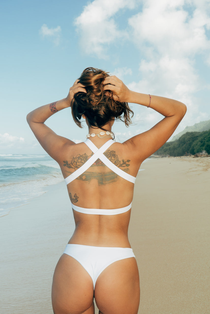Jaws White Bikini Top