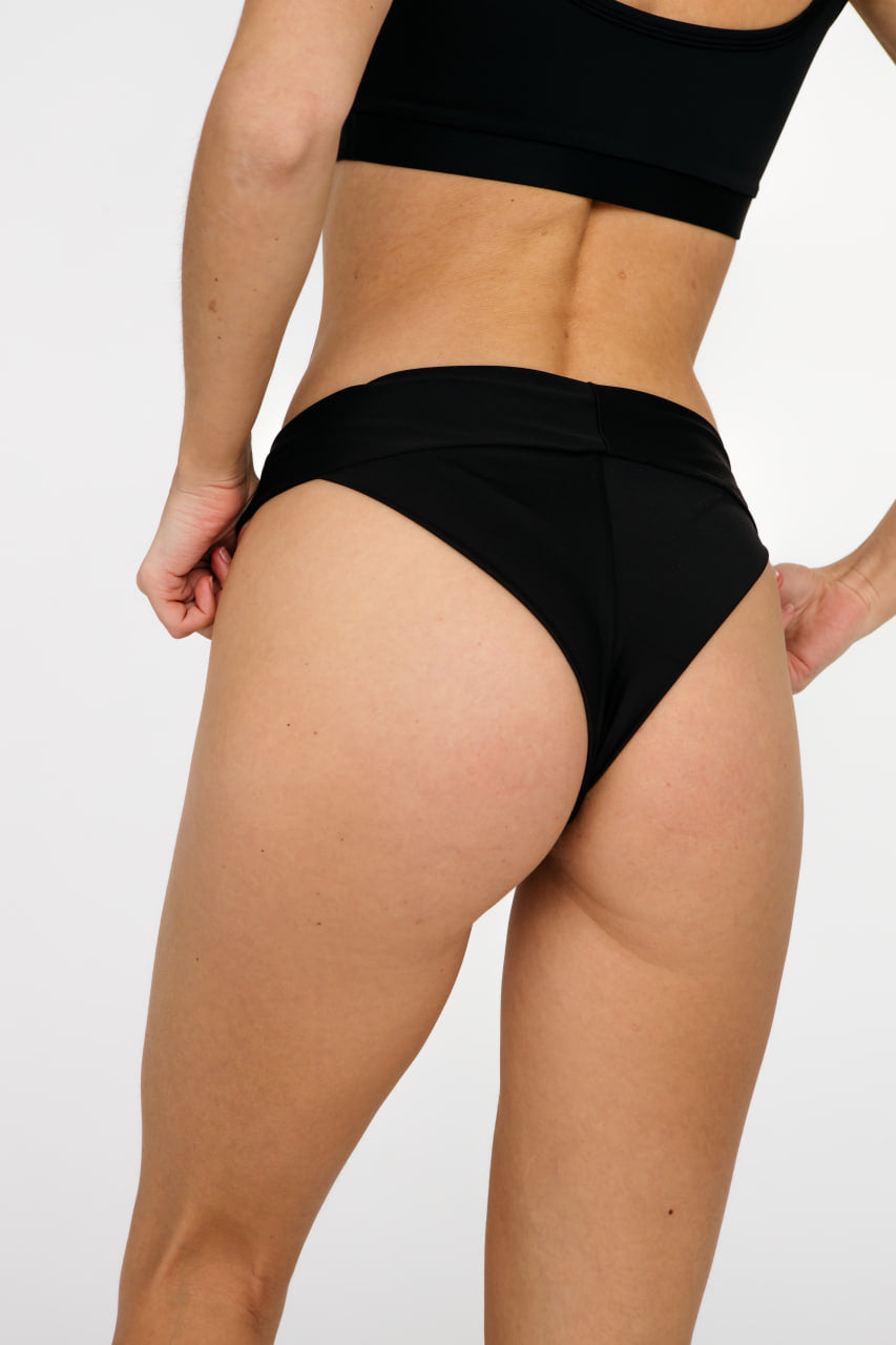 La Punta Black Bikini Bottoms