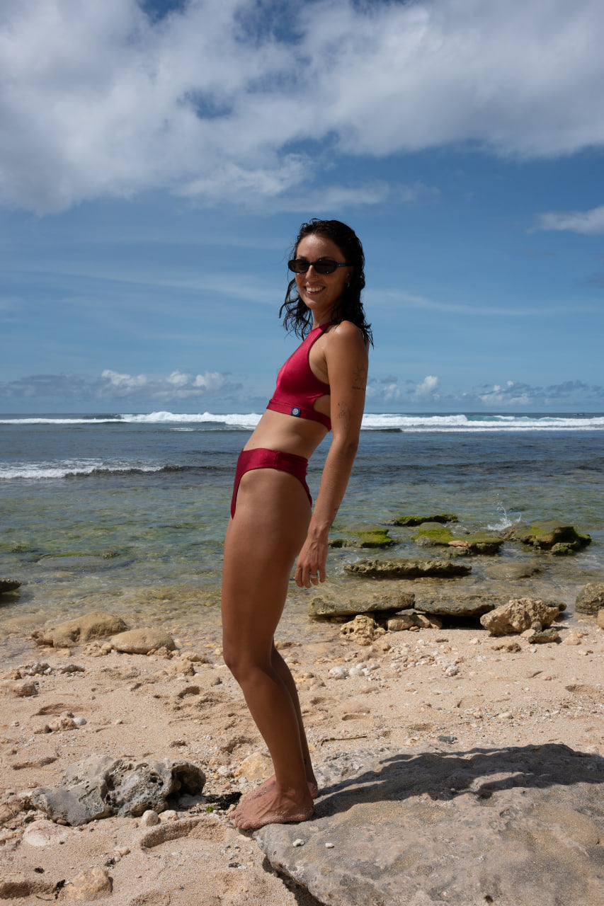 Chia Burgundy Bikini Bottoms